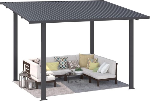 Wall mounted hardtop gazebo - wall,
