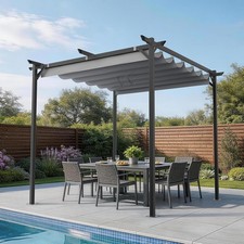 2.4 x 2.4m Metal Pergola