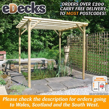 Ex Display Rustic Rose Pergola