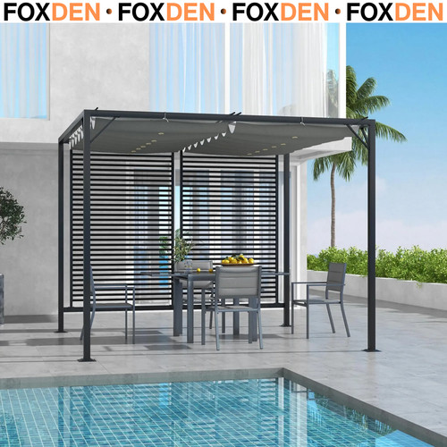 Metal pergola with - 3,