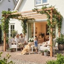 3 x 3 m Wooden Pergola, Garden