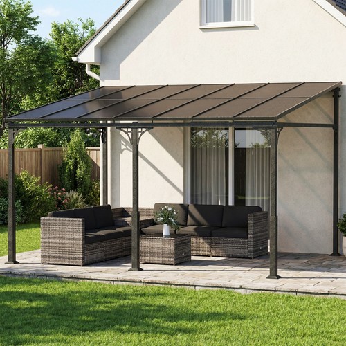 Garden pergola metal lean - garden,