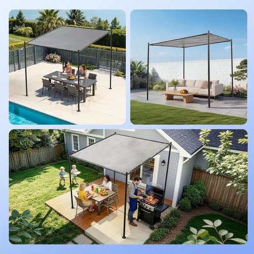 5m metal pergola - 2.5, 2.5m